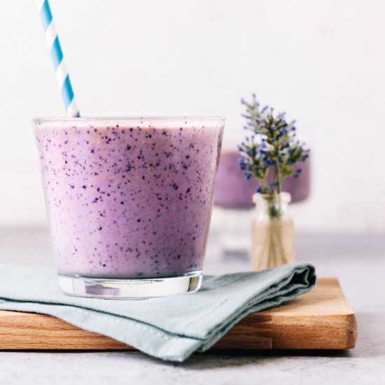 Vegan Blueberry Banana Smoothie - Recipe photo by myvibrantkitchen