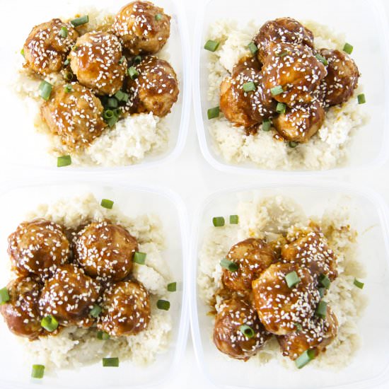 Orange Chicken Meatballs - Recipe photo by momadvice