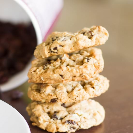Toasted Oatmeal Raisin Cookies - Recipe photo by kendrastreats