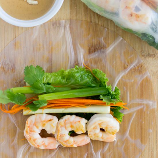 Shrimp Rice Paper Rolls - Recipe photo by ThaiCaliente