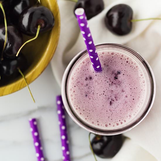 Sweet Cherry Vanilla Milkshake - Recipe photo by theunlikelybaker