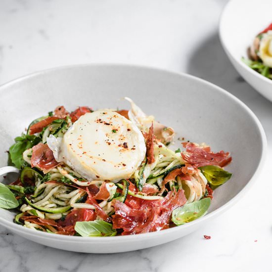 Zucchini, Prosciutto & Cheese Bowl - Recipe photo by KetoDietApp