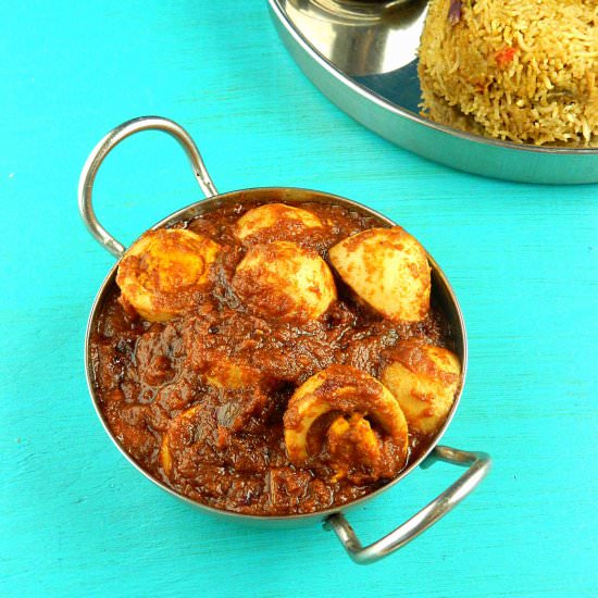 Spicy Egg Curry Muttai Thokku - Recipe photo by Nitha Kitchen
