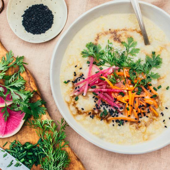 Quinoa Congee - Recipe photo by wholeheartedeats