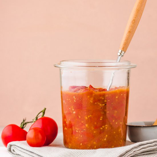 Tomato Jam - Recipe photo by veggiejam