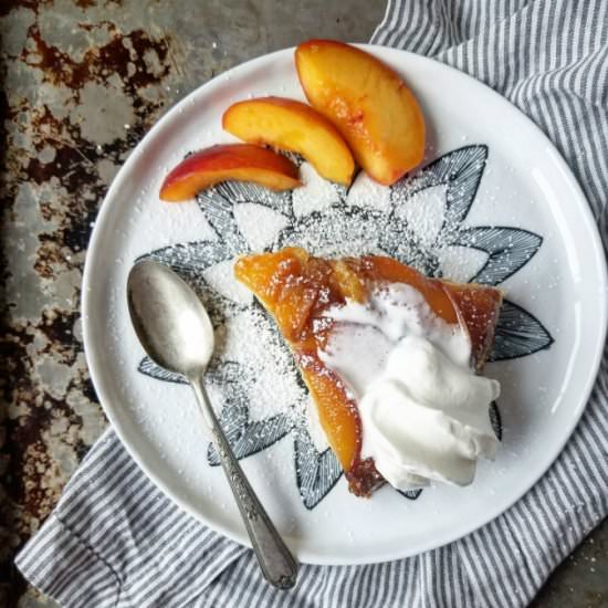 Peach Upside-Down Cake - Recipe photo by mangotomato