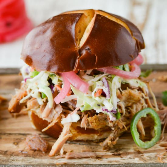 Slow Cooker Pulled Pork Sandwich - Recipe photo by linger