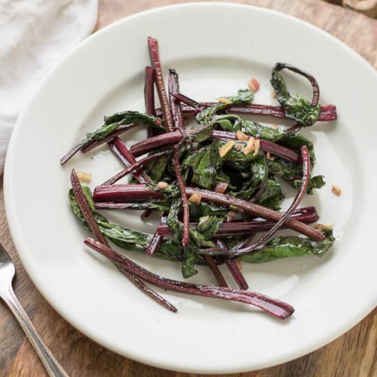 Sautéed Beet Greens - Recipe photo by LifesLittleSweets