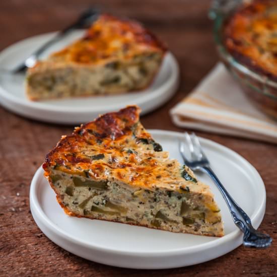 Keto Herbed Zucchini Quiche - Recipe photo by ayokitchen