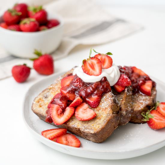 Strawberry Balsamic French Toast - Recipe photo by veronicakablan