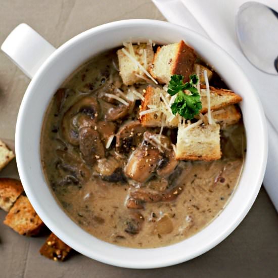 Easy Homemade Mushroom Soup for Two - Recipe photo by ZonaCooks