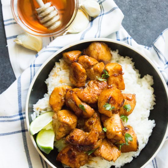Honey Garlic Chicken - Recipe photo by Coco and Ash