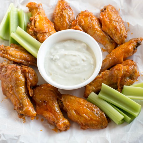Air Fryer Buffalo Chicken Wings - Recipe photo by littlebitrecipes