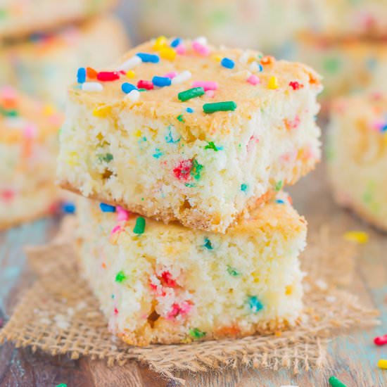 Funfetti Cake Batter Bars - Recipe photo by pumpkinnspice