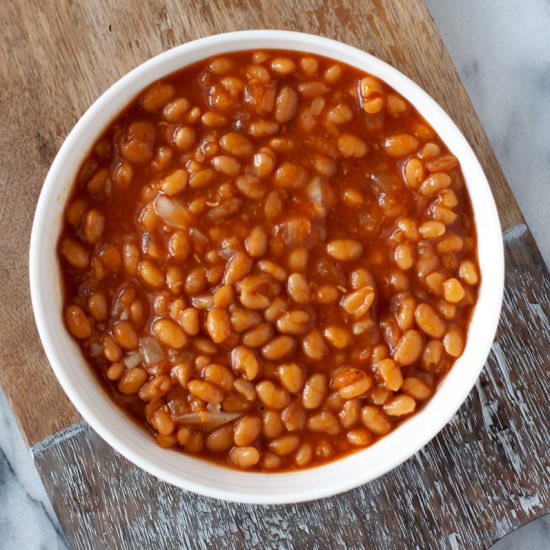 Instant Pot Vegetarian Baked Beans - Recipe photo by cozypeachkitchen