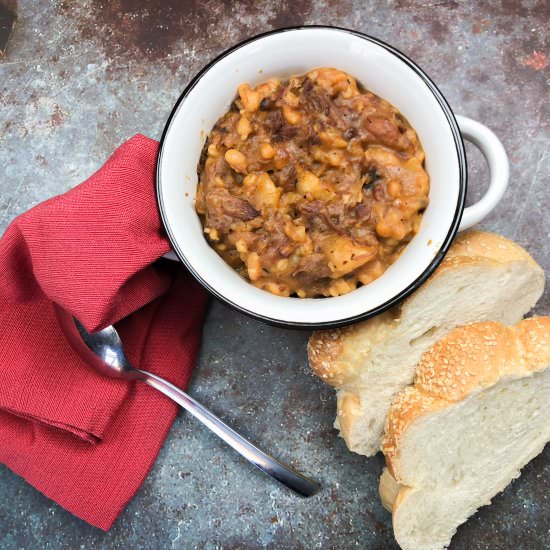 Classic Chulent - Recipe photo by CandidlyDelicious
