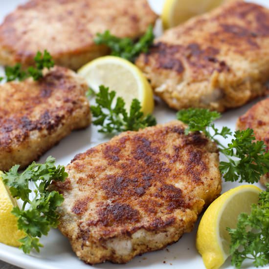 Lemon Butter Parmesan Pork Chops - Recipe photo by Joyous Apron