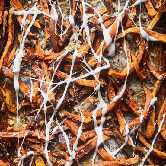 Candied Sweet Potato Fries - Recipe photo by cookingforkeeps