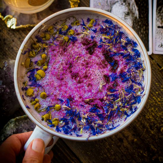Flower Berry Moon Milk - Recipe photo by mytinylagunakitchen
