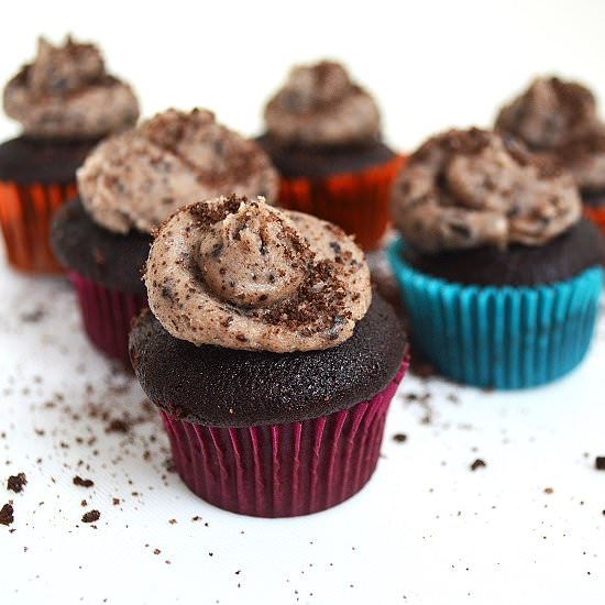 Mini Cookies and Cream Cupcakes - Recipe photo by lightscamerabake