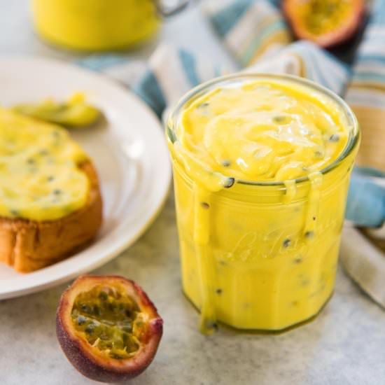 Passion Fruit Curd - Recipe photo by The Flavor Bender
