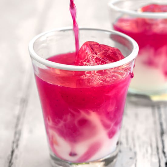 Beet-Infused Ombre Pink Drink - Recipe photo by BitterSweet