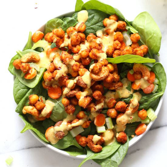 Spinach Bowl with Ranch Curry - Recipe photo by richa