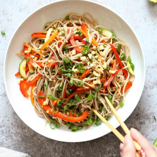 Soba Noodle Salad - Recipe photo by richa