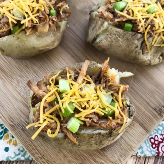 Pulled Pork Baked Potato - Recipe photo by Lydi Out Loud