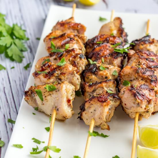 Garlic & Herb Chicken Kabobs - Recipe photo by Priyanka DK