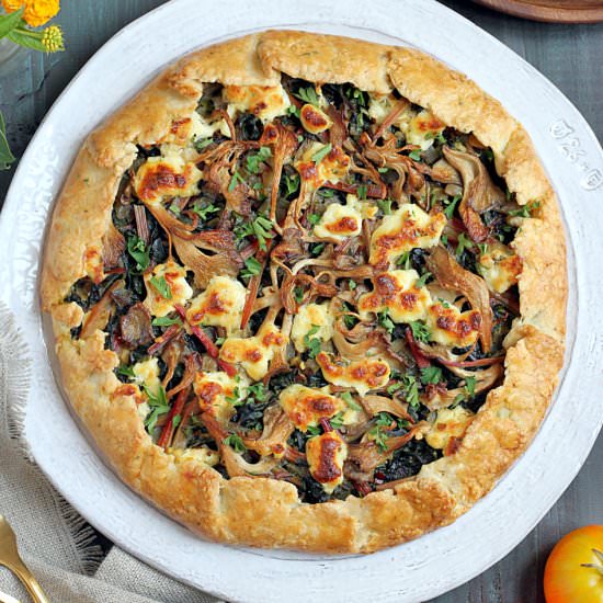 Chard and Mushroom Galette - Recipe photo by twoofakindcooks
