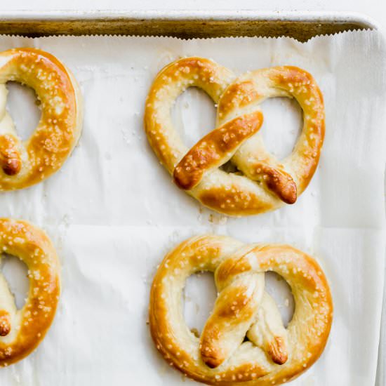 Homemade Soft Pretzels - Recipe photo by Salt and Baker