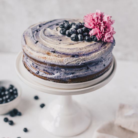 PALEO BLUEBERRY NAKED CAKE - Recipe photo by nattwrobel