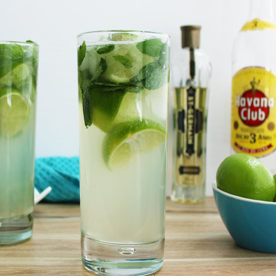 Elderflower Mojito Cocktail - Recipe photo by SlowThe CookDown