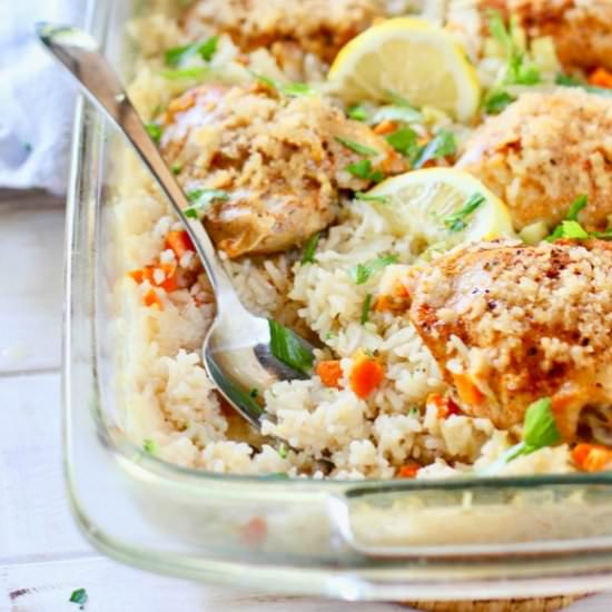 Baked Chicken and Rice - Recipe photo by laughingspatula.com