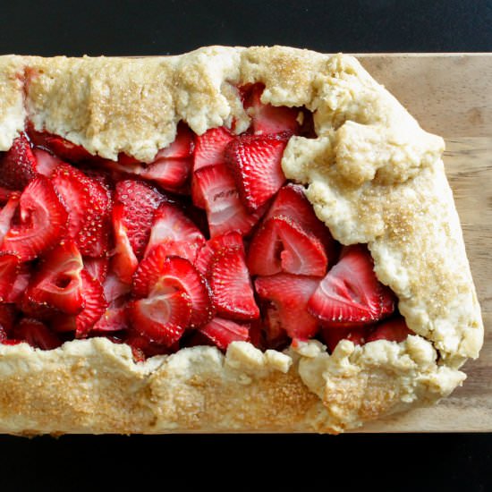 Vegan Strawberry Galette - Recipe photo by Audrey Gebhardt