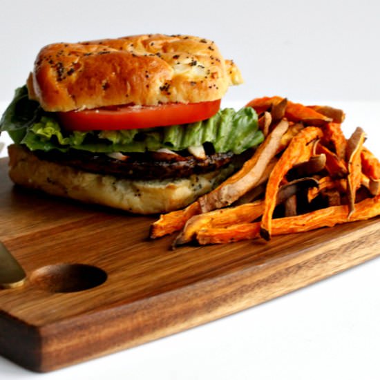 Garlic Balsamic Portobello Burgers - Recipe photo by wholly-plants