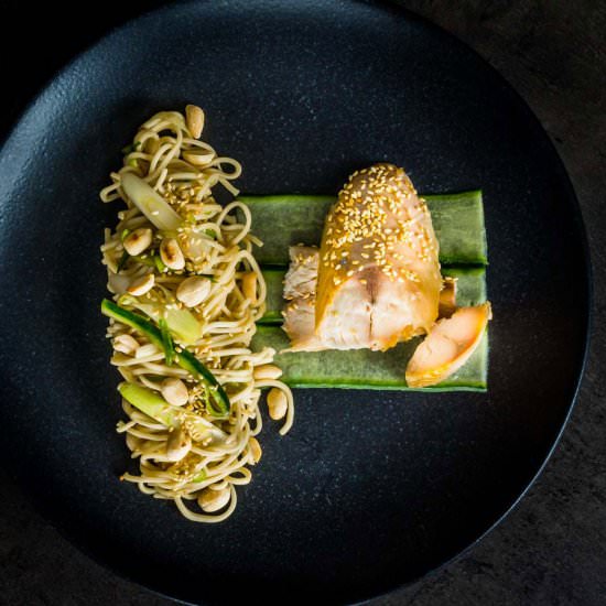 Asian Smoked Mackerel Noodle Salad - Recipe photo by Brian Jones