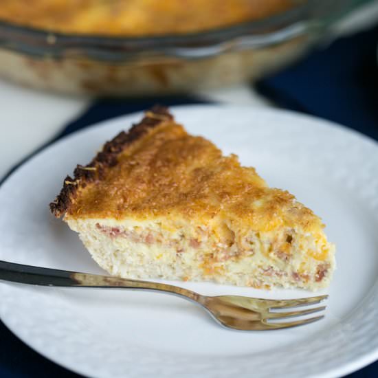 Bacon Cheddar Quiche - Recipe photo by littlebitrecipes