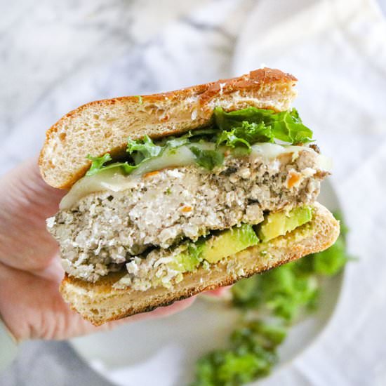 Mushroom Jalapeno Turkey Burgers - Recipe photo by NOMasteKitchen