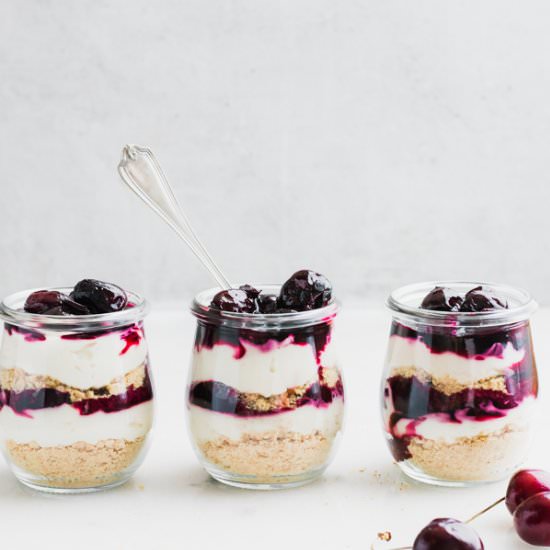 No Bake Cheesecake Parfaits - Recipe photo by bluebowlrecipes