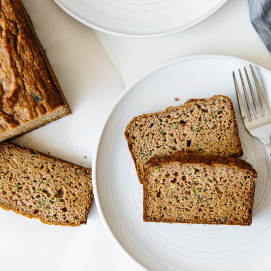 Paleo Zucchini Bread - Recipe photo by Downshiftology