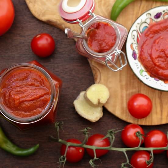 Homemade Tomato Ketchup - Recipe photo by MyWeekendKitchen