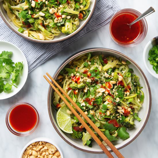 Cucumber Noodle Pad Thai - Recipe photo by PicklesNHoney
