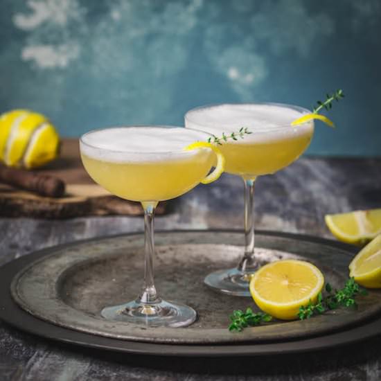 Thyme Brown Sugar Bourbon Cocktail - Recipe photo by NerdsWithKnives-Emily
