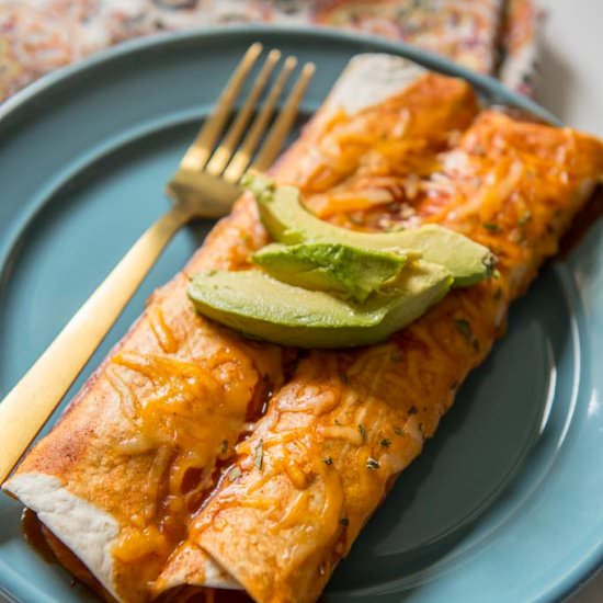 Pulled Pork Enchiladas - Recipe photo by loveyourbodywell