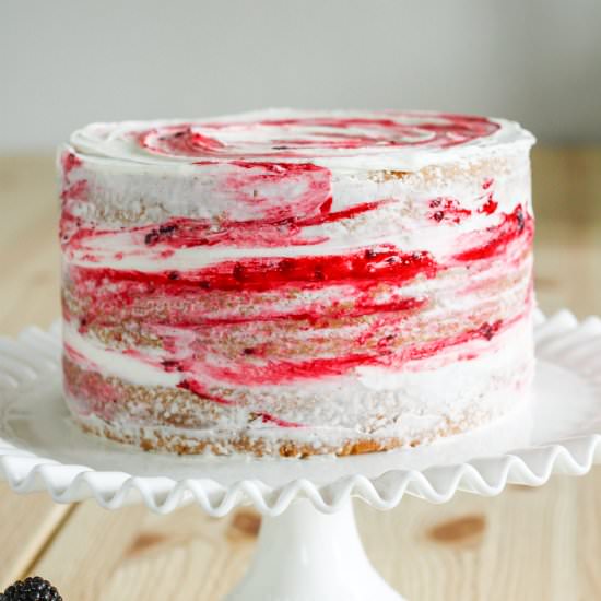 Meyer Lemon Blackberry Cake - Recipe photo by Audrey Gebhardt