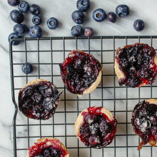Mini Blueberry Pies - Recipe photo by Audrey Gebhardt