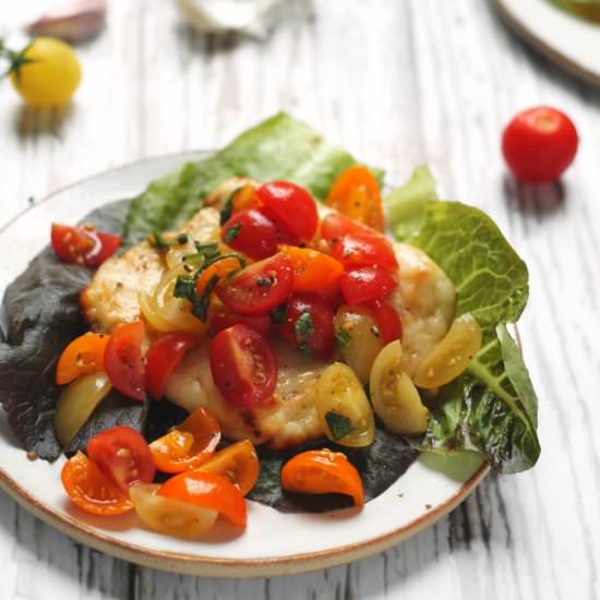 Bruschetta Halloumi - Recipe photo by happyveggiekitchen