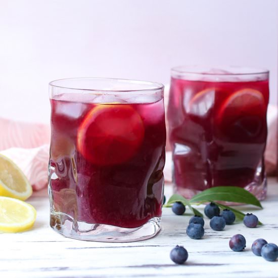 Blueberry & Lemon Electrolyte Drink - Recipe photo by KetoDietApp